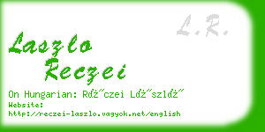 laszlo reczei business card